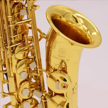 Poze Reale JapanYAS-62 Saxofon Alto Eb Melodia Alama Placat Cu Lac De Aur Profesionist Instrument Muzical Cu Caz, Free Shippi
