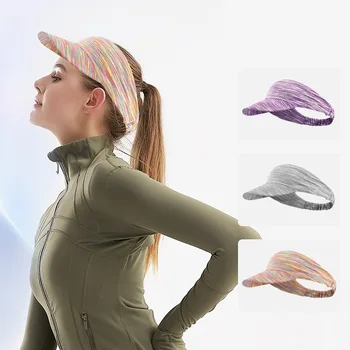 Protecție Solară Capace De Sport Bărbați Femei Pălării De Soare De Înaltă Elastic Respirabil Sport Bandă Anti-Transpirație În Aer Liber, Ciclism, Tenis De Funcționare Golf Caps