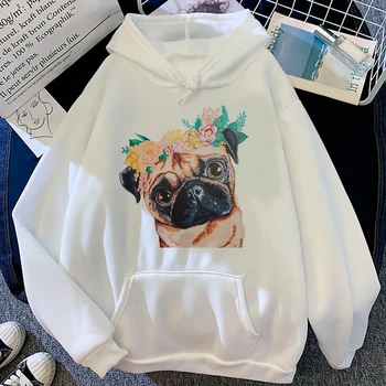 Pug hoodies femei anime streetwear trening femei gotic jachete