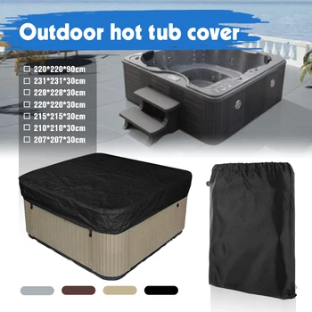 Pătrat cu Hidromasaj Dust Cover Capac rezistent la apa Anti-UV Protector în aer liber, Spa Hotspring Anti-Frunze de Toamna Zăpadă Ploaie Capac de Praf