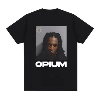 Rapper-ul Playboi Carti de Opiu Meme Amuzant Grafic T Shirt pentru Bărbați Hip-Hop, Retro Gothic tricou 100% Bumbac Supradimensionate Teuri Streetwear