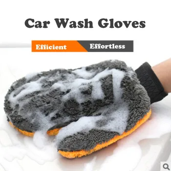 Rezistent la apa de Spălare Auto Microfibra Chenille Mănuși Groase de Curățare Mașină Mitt Ceara Detaliază Perie de Ingrijire Auto Dublu-cu care se confruntă Manusa