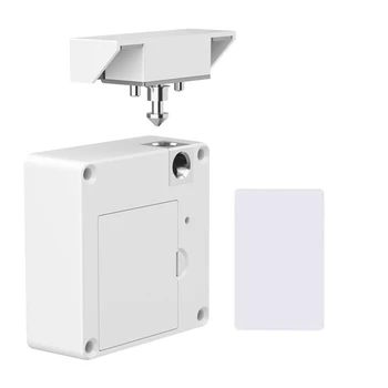 Sertar de Blocare Card NFC Punch-Gratuit Alb Metal+Plastic Blocare Electronic Potrivit Pentru Dulap din Lemn Dulap Cabinet
