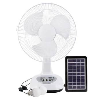 solar ventilator de masă 12 inch reîncărcabilă de masă solară fan AC-DC ventilator de masă