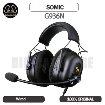 Somic G936N Gamer Căști Cu Microfon Esports Gaming USB cu Fir Căști Pliabile Panglica SCGO LOL Căști de Gaming Baiat Cadou