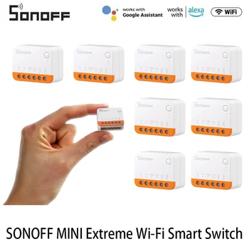 SONOFF MINIR4 Wi-Fi Inteligent Comutator 10A MINI Extreme Smart Home Modul Releu de la Distanță de Control Vocal Pentru Alice Google Asistent Alexa