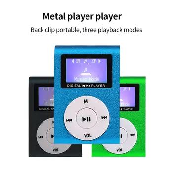 Student Personale stereo MP3 Clip de Metal cu Ecran MP3 Player de Muzică Portabil Mini Clip MP3 Student Personale stereo