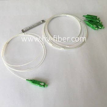 Transport gratuit 1x4 Fibre Optice PLC Separator cu SC/APC Verde Conector,G657A1 0.9 mm Lungime Cablu 1m 10buc