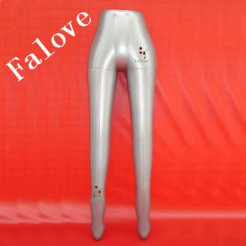 Transport Gratuit!!Gonflabile de sex Feminin picior de Manechin Pantaloni Fusta de Stocare Display Stand Titular Gri Argintiu Pentru a Afișa Ciorap Pe Vânzare