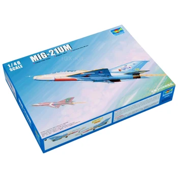 Trompetistul 1/48 02865 MiG-21UM Mig21 Mig21UM Antrenor Avion de luptă de Aeronave de Avion din material Plastic de Asamblare Model Cadou Jucărie Kit de Construcție
