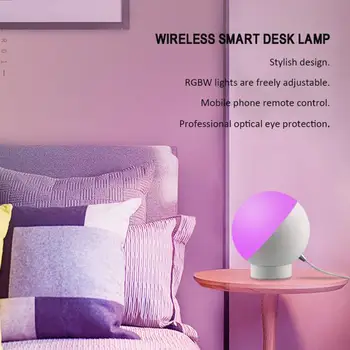 Tuya Smart WiFi De Masă Lampă De Control Fără Fir Colorat Birou Estompat Lumina De Noapte De Control Vocal Prin Intermediul Alexa Google Acasa Inteligent