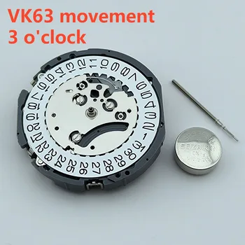 VK63A Cuarț Circulație Data La ora 3 Ceas Cronograf Circulație VK SERIE VK63A VK63 Ceas Calendar Unic