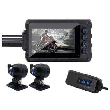 Wifi Motocicleta DVR Bord Cam HD 1080P 150° Față Vedere din Spate Dual Lens Impermeabil Motocicleta Camera Moto Video Recorder