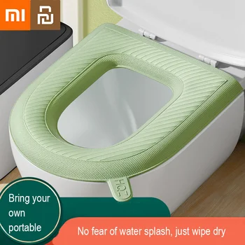 Xiaomi Youpin Toaletă Spuma Pernă Inel Rezistent La Apa Moale Portabil Silicon Reutilizabile Toaletă Cupa Acoperă Accesorii De Baie