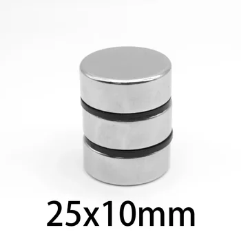 1/2/5/10BUC 25x10 mm Puternică Rotund Magneți N35 Magneți din Neodim 25x10mm Grosime Disc Puternic Puternic Magnetice Magneți 25*10