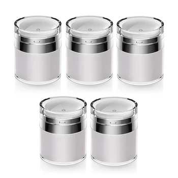 1.7 Oz Airless Crema Hidratanta Container Container Cosmetic Cu Pompa Nou Gol Airless Călătorie Lotiune Container