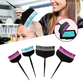 1 buc Vopsea de Par Colorat Perii Dual-Scop de Colorare a Părului Vopsirea cu Vopsea de Nuanțare Pieptene Salon de Coafură Hair Instrument de Colorat