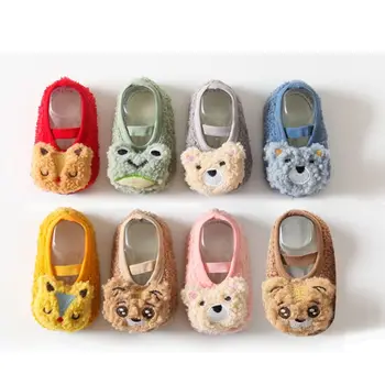 1 Pereche de Pantofi de Copil nou-Nascuti Iarna Moale, Primul Walker Fete pentru Copii Cizme pentru Copii Șosete Podea Anti-alunecare Șosete