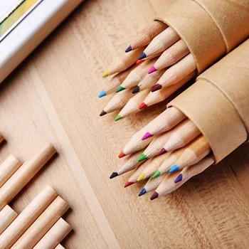 12 Buc/ Cutie din Lemn de Scris, Creioane Colorate Culori Ascuțitoare Copil Cadou Creion de Culoare Set de Elevii Școlii de Artă pentru Artist