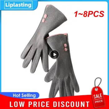 1~8PCS de Iarna pentru Femei Termică, Mănuși TouchScreen Elastic Mănuși cu un deget Mănuși de Deget Plin de sex Feminin în aer liber, Ciclism, Schi, Drumeții Manusa