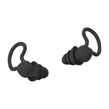 2 BUC Dopuri de urechi Pentru Reducerea Zgomotului Dopul Impermeabil Ureche Plug Pentru Dormit Avioane de Zgomot Sensibilitatea Dormit Capac