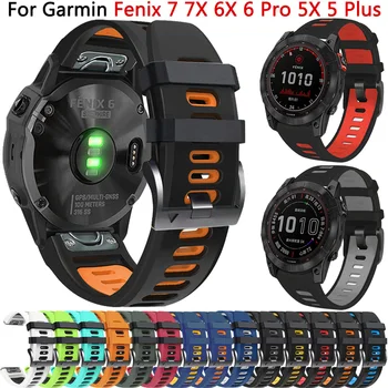 22 26MM Watchband Pentru Garmin Fenix 7 7X 6 6X Pro 5 5X + 3 HR Silicon Quickfit Ceas Trupa Enduro Epix Gen 2 MK2i Tactix Curea