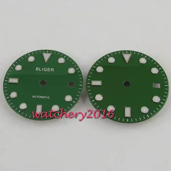 28.5 mm sterile Greene dial fit ETA 2824 2836 mingzhu 2813 mens watch