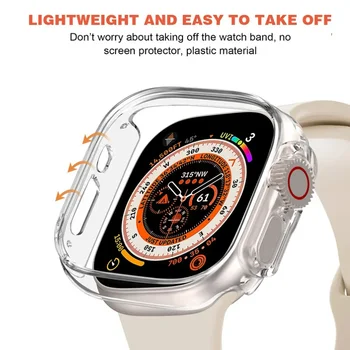 360 Acoperire Completă Caz pentru Apple Watch Ultra2 49mm Ecran Protector Protective Shell pentru IWatch Ultra 49mm TPU Caz Bara de protecție