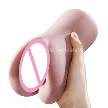 3D Vagin Artificial Fals Anal Erotic Adult Toy Silicon Jucarii Sexuale pentru Barbati vagin de Buzunar Vaginul Real Masculin Masturbatori Supt Cupa