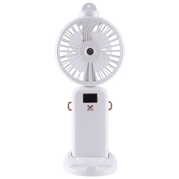 5000Mah Rabatabile Electric Ventilator USB Reîncărcabilă de Aer Ventilator de Răcire Funcția de Pulverizare 5 Viteza de Afișaj Digital Portabil Fan