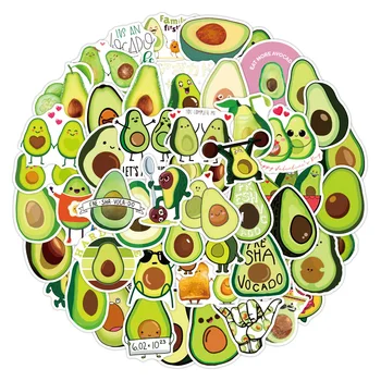 50PCS/cute fructe de avocado de desene animate anime autocolant DIY eticheta de flacon glonț jurnal album jucărie autocolant estetica