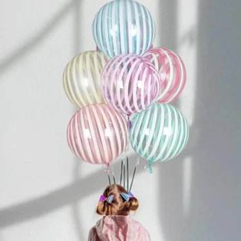 5pcs 20 Inch Pastelate Bomboane Bobo balon Balon de Cristal Clar Heliu Globos Pentru Nunta, Petrecere de Aniversare Decor Minge pentru Copii Duș