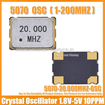 (5PCS) 5070 20M 20MHZ 20.000 MHZ Active Oscilator cu cuarț SMD-4 OSC 5.0*7.0 mm Oscilator cu cuarț Ceas Oscilatoare 1.8 V, 3.3 V, 5V