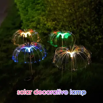 7-culoare Solare Lampă de Grădină în aer liber rezistent la apa masina de Lampa Fibra Optica Meduze Lampa Pentru Drum/curte/Decor petrecere 2023