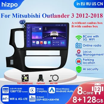 8G 128G DSP AI Voce Android Auto Radio pentru Mitsubishi Outlander 3 GF0W GG0W 2012-2018 4G Carplay Auto Multimedia 2din Autoradio