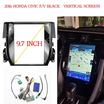 9.7 inch Fasxia Car Audio Cadru Radio Auto Fascia,navigare gps măștii panoului este potrivit pentru HONDA CIVIC 2016