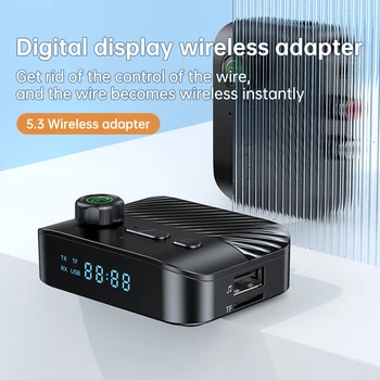 Audio Wireless Plăci Bluetooth 5.3 Receptor Transmițător de 3,5 MM AUX Handfree Apel de Sprijin UDisk Card TF TV Masina de reglare a Volumului