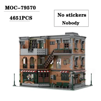 Bloc MOC-79570 Prieten Apartament Despicare Ansamblul Model de Jucărie pentru Adulți și Copii Ziua de Crăciun Jucărie Cadou Ornamente