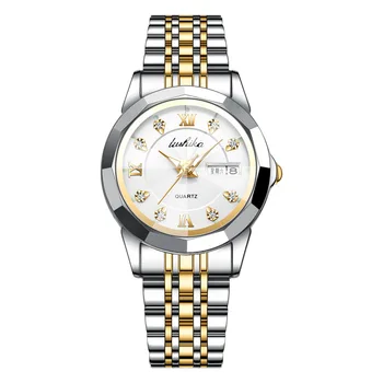 FII H101 de sex Feminin Ceas de Brand de Ceasuri din Oțel Inoxidabil de Aur de Moda Brățară cu Diamante Impermeabil Femei Cuarț Ceas de mână