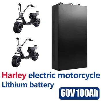 Harley Masina Electrica Baterie de Litiu rezistent la apa Baterie 18650 60V 80Ah pentru Două Roți Pliabil Citycoco Scuter Electric Bicicleta
