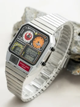 HUMPBUCK din Oțel Inoxidabil Electronice Mișcarea Ceas de Vânzare Fierbinte Inovatoare de Design Personalizat de Sticlă Moderne Ceasuri de Moda