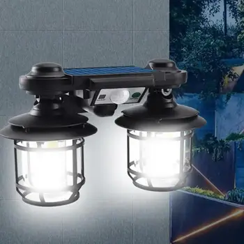 Lampa solara LED-uri în aer liber Lumina Super-Luminos Lampă de Perete Telecomanda Waterproof, Curte, Garaj, Gradina de Iluminat