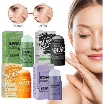 Masiv Facial Masca De Ceai Verde Curat Masca Stick Curăță Porii Murdărie Hidratare Hidratare Albire De Îngrijire A Feței