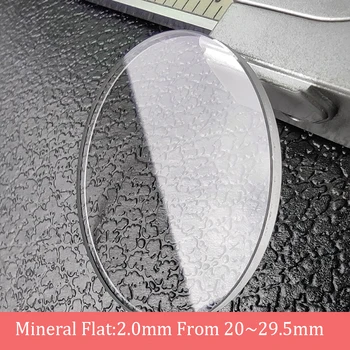 Minerală de Sticlă de Ceas tv cu Grosime de 2.0 mm Diametru 20mm~29.5 mm Instrument de Întreținere Accesor Cristal Transparent 1Pieces