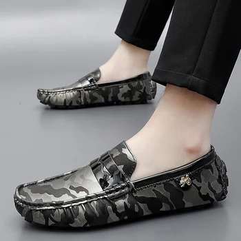 Noi colorate din Piele Barbati Pantofi Casual Brand de Lux Formale Rochie de Pantofi de Designer de Bărbați Mocasini Respirabil Alunecare pe Pantofi pentru Condus