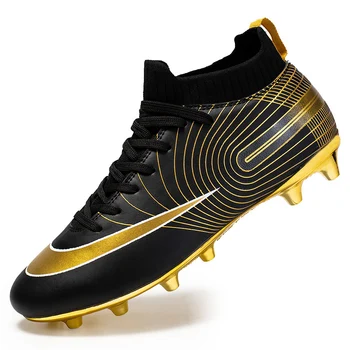 Original pentru Bărbați Societății de Fotbal de Boot de Aur de Lux Tepi Lungi Profesionist de Fotbal, Ghete de Fotbal, Pantofi pentru Copil