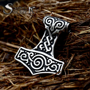 Oțel soldat moda fierbinte de vânzare Viking talisman Nordici viking colier pandantiv din oțel inoxidabil, bijuterii en-gros