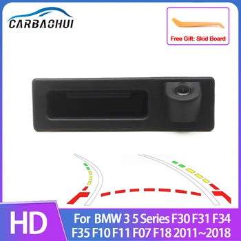 Parcare Linie Auto Reverse Backup Vedere din Spate Portbagaj Mâner Camera Pentru BMW seria 3 Seria 5 F30 F31 F34 F35 F10 F11 F07 F18 2011~2018