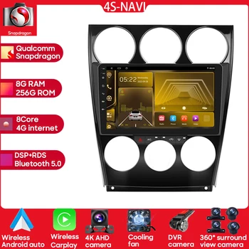 Qualcomm Snapdragon Android 13 Radio Auto Multimedia Player Pentru Mazda 6 2004-2015 de Navigare GPS WIFI Carplay 360 Camera 2Din