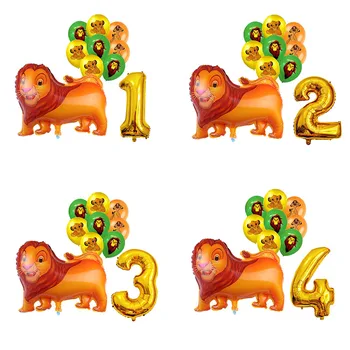Regele Leu Simba Tema Numărul De Balon Set Baieti Petrecerea De Ziua Decor Baloane Latex Articole Party Copii, Jucării Pentru Copii Duș